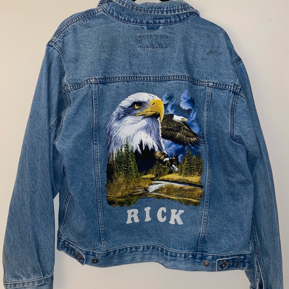 Vintage eagle jean jacket